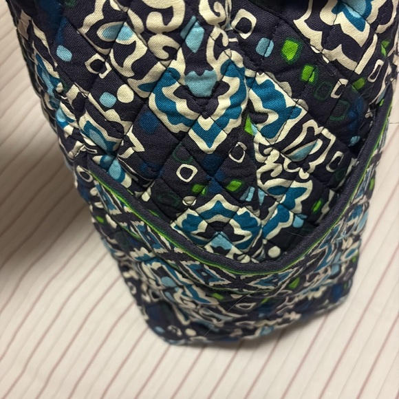 NWOT blue Vera Bradley pleated tote - Picture 8 of 12